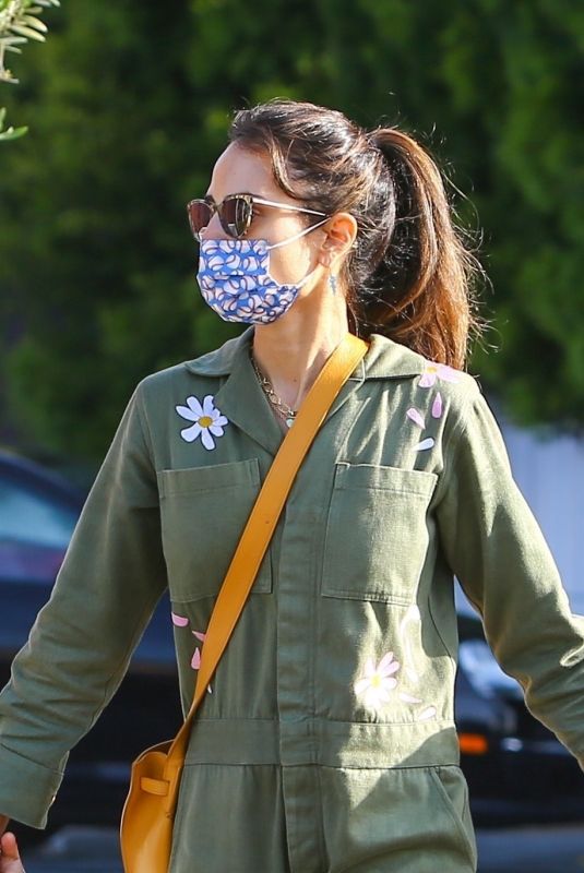 JORDANA BREWSTER Out for Breakfast in Brentwood 04/16/2021