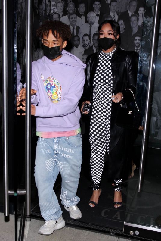 JORDYN WOODS and Jaden Smith at Catch LA in West Hollywood 04/22/2021