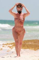 JULIANNE HOUGH in Bikini at a Beach in Tulum 04/28/2021