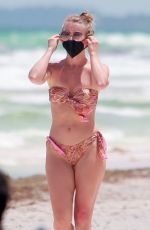 JULIANNE HOUGH in Bikini at a Beach in Tulum 04/28/2021