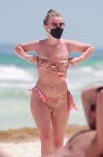 JULIANNE HOUGH in Bikini at a Beach in Tulum 04/28/2021