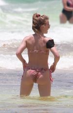 JULIANNE HOUGH in Bikini at a Beach in Tulum 04/28/2021
