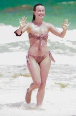 JULIANNE HOUGH in Bikini at a Beach in Tulum 04/28/2021