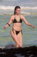 JULIANNE HOUGH in Bikini at Beach in Tulum 04/26/2021