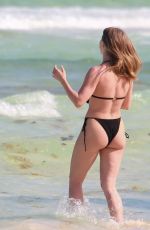 JULIANNE HOUGH in Bikini at Beach in Tulum 04/26/2021