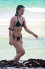 JULIANNE HOUGH in Bikini at Beach in Tulum 04/26/2021