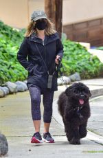 JULIE BENZ Out with her Dog in Beverly Hills 04/13/2021