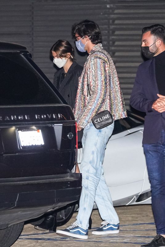 KAIA GERBER and Jacob Elordi at Nobu in Malibu 04/14/2021