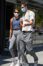 KAIA GERBER and Jacob Elordi Out for Lunch in Los Feliz 04/7/2021