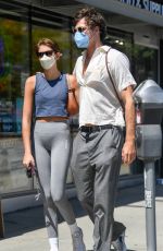 KAIA GERBER and Jacob Elordi Out for Lunch in Los Feliz 04/7/2021