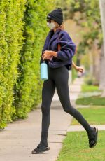 KAIA GERBER Arrives at a Pilates Class in Los Angeles 04/13/2021