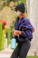KAIA GERBER Arrives at a Pilates Class in Los Angeles 04/13/2021