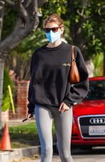 KAIA GERBER Arrives at Pilates Class in West Hollywood 04/06/2021