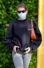 KAIA GERBER Arrives at Pilates Class in West Hollywood 04/06/2021