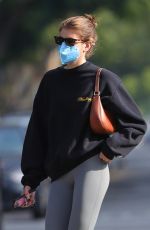 KAIA GERBER Arrives at Pilates Class in West Hollywood 04/06/2021