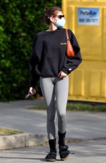 KAIA GERBER Arrives at Pilates Class in West Hollywood 04/06/2021