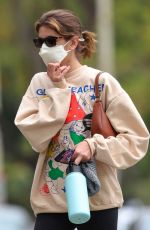 KAIA GERBER Arrives at Pilates Class in West Hollywood 04/24/2021
