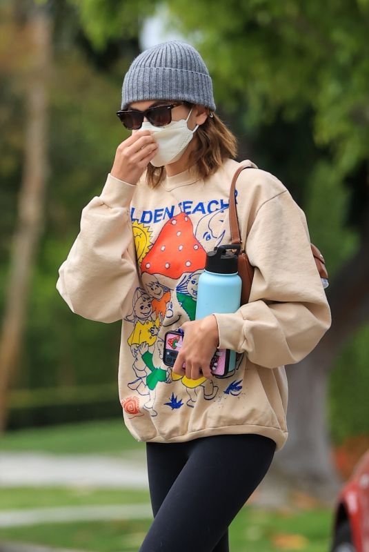 KAIA GERBER Arrives at Pilates Class in West Hollywood 04/24/2021