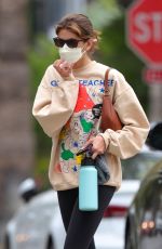KAIA GERBER Arrives at Pilates Class in West Hollywood 04/24/2021