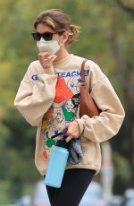 KAIA GERBER Arrives at Pilates Class in West Hollywood 04/24/2021