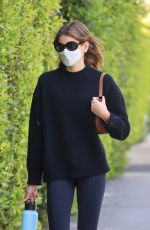 KAIA GERBER Heading to Pilates Class in West Hollywood 04/16/2021