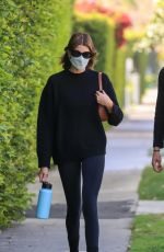 KAIA GERBER Heading to Pilates Class in West Hollywood 04/16/2021