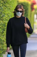 KAIA GERBER Heading to Pilates Class in West Hollywood 04/16/2021