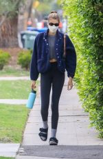 KAIA GERBER Heading to Pilates Class in West Hollywood 04/22/2021