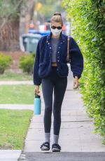 KAIA GERBER Heading to Pilates Class in West Hollywood 04/22/2021