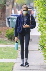 KAIA GERBER Heading to Pilates Class in West Hollywood 04/22/2021
