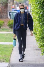 KAIA GERBER Heading to Pilates Class in West Hollywood 04/22/2021
