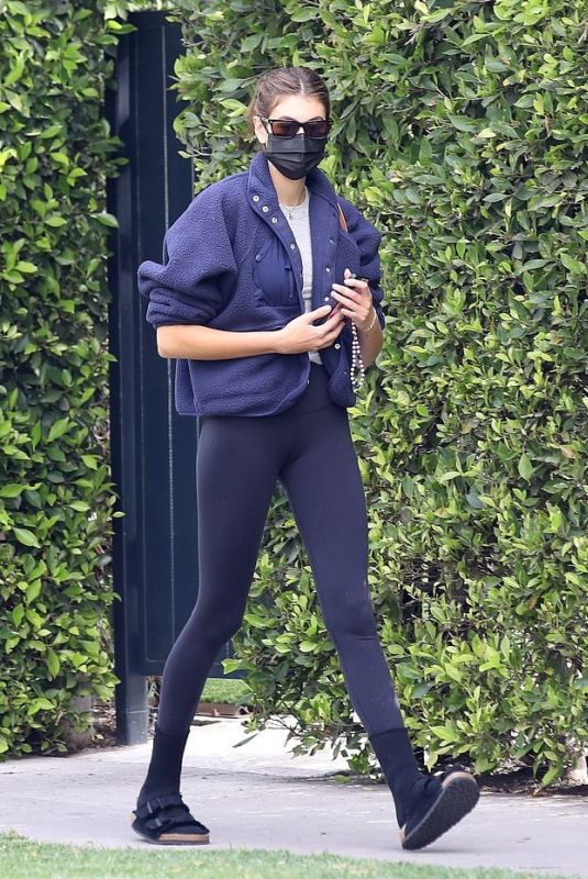 KAIA GERBER Leaves Pilates Class in West Hollywood 04/03/2021