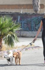KAIA GERBER Out with Her Dogs in Los Angeles 04/24/2021