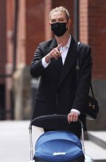 KARLIE KLOSS and IRINA SHAYK at Washington Square Park in New York 04/10/2021