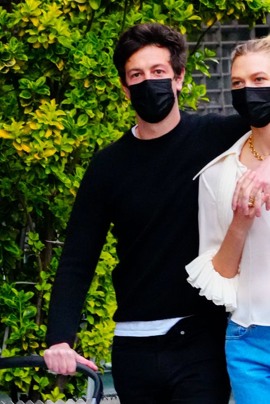 KARLIE KLOSS and Joshua Kushner Out in New York 04/10/2021
