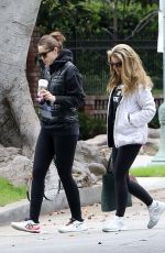 KATHERINE and CHRISTINA SCHWARZENEGGER and MARIA SHRIVER Out in Los Angeles 04/12/2021