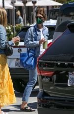 KATHERINE SCHWARZENEGGER in Double Denim Out Shopping in Pacific Palisades 04/09/2021