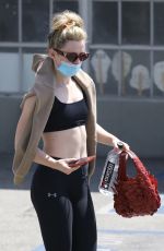 KATHRYN NEWTON Leaves a Gym in Los Angeles 04/15/2021