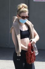 KATHRYN NEWTON Leaves a Gym in Los Angeles 04/15/2021