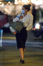KATIE HOLMES Out and About in New York 04/24/2021