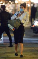 KATIE HOLMES Out and About in New York 04/24/2021