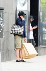 KATIE OLMES Shopping at A. P. C. in New York 04/26/2021