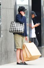 KATIE OLMES Shopping at A. P. C. in New York 04/26/2021