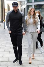 KATIE PRICE and Carl Woods Heading to Stephs Packed Lunch Show in Leeds 04/14/2021