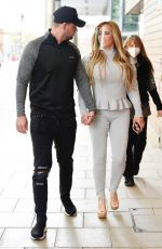 KATIE PRICE and Carl Woods Heading to Stephs Packed Lunch Show in Leeds 04/14/2021