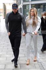 KATIE PRICE and Carl Woods Heading to Stephs Packed Lunch Show in Leeds 04/14/2021