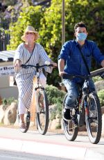 KATY PERRY and Orlando Bloom Out Drivin Bikes in Santa Barbara 04/08/2021