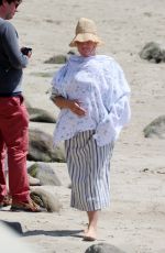 KATY PERRY Out on the Beach in Santa Barbara 04/03/2021