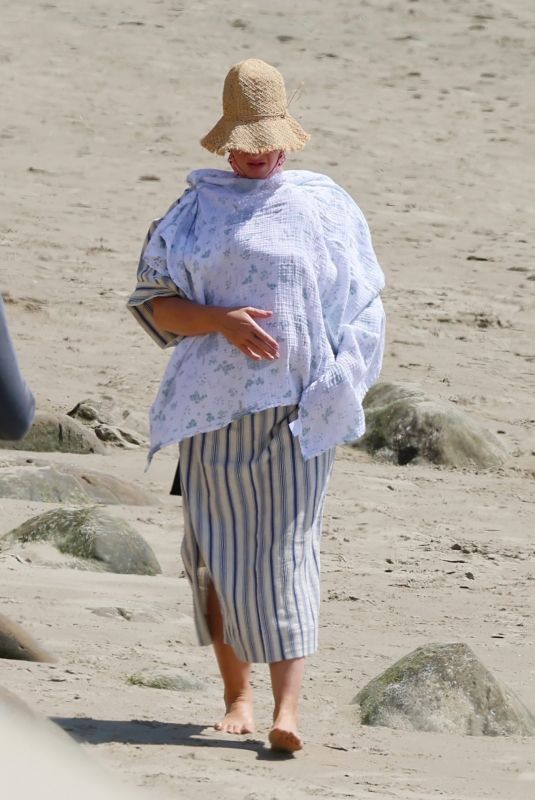 KATY PERRY Out on the Beach in Santa Barbara 04/03/2021