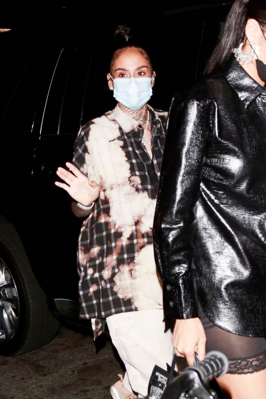 KEHLANI Out on Her 26th Birthday at Beauty & Essex in Hollywood 04/24/2021